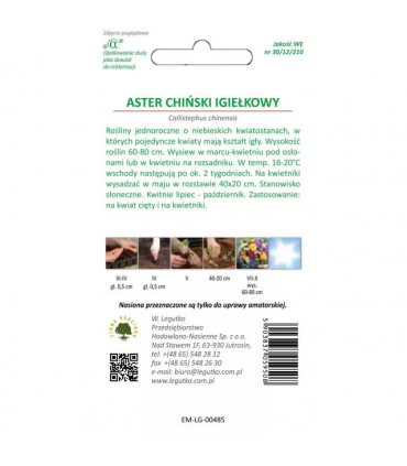 L - ASTER CHIŃSKI IG. NIEBIESKI 1g /1/