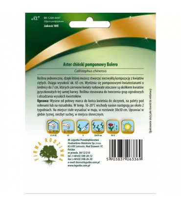 L - LUX ASTER POMP. BOLERO CZERWONY 0,5g /3/