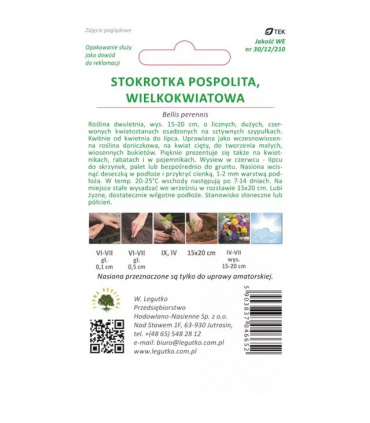 L - STOKROTKA POSPOLITA GRACJA CZERWONE 0,1g /2/