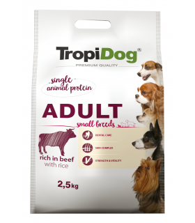 TROPIDOG PREMIUM ADULT S BEEF&RICE 2,5kg