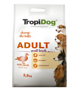 TROPIDOG PREMIUM ADULT S DUCK&RICE 2,5kg