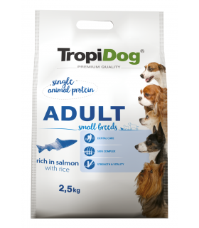 TROPIDOG PREMIUM ADULT S RICH IN SALMON 2,5kg