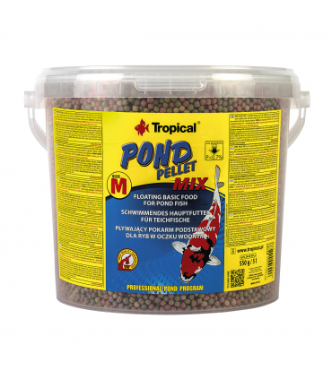 TROPICAL POND PELLET MIX dla ryb 5L/700g wiadro