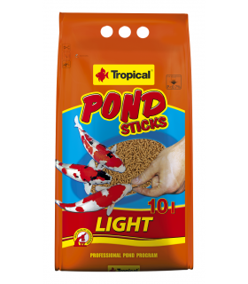 TROPICAL POND STICKS LIGHT 10L/900g worek