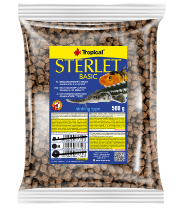 TROPICAL POND STERLET BASIC M WOREK 3L/1,5kg