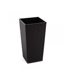 DONICZKA FINEZJA 300x300 RATTAN RECYCLED - CZARNY