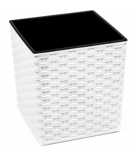 DONICZKA JUKA 190x190 rattan - biały