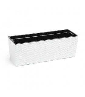 KWIETNIK BEGONIA 190x560 RATTAN - BIAŁY 