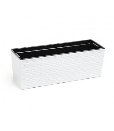 KWIETNIK BEGONIA 190x560 RATTAN - BIAŁY 