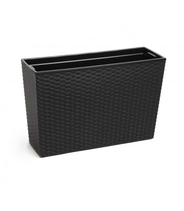 KWIETNIK WERBENA 190x560 RATTAN - CZARNY