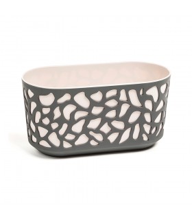 SKRZYNKA DUET 400x195 antracyt - j.beż