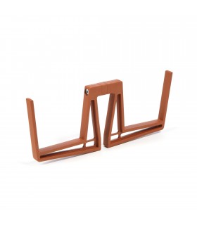 UCHWYT DWUSTRONNY LOBELIA - ceglasty 2szt.