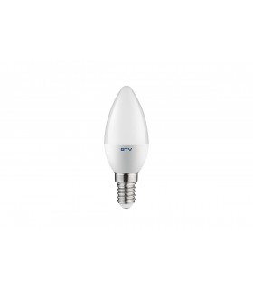 ŻARÓWKA LED, C30, E14, 6W, CIEPŁY BIAŁY