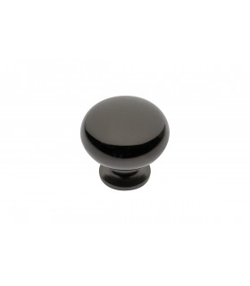 Gałka stalowa BERGAMO czarny chrom