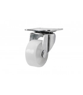 Kółko meblowe z łożyskiem fi 38mm białe plastik