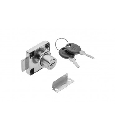 Zamek kwadrat 138 (chrom) stalowy mechanizm