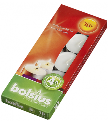 BOLSIUS PODGRZEWACZ 4H BOX 10szt. BIAŁY