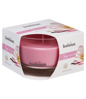 BOLSIUS ŚWIECA W SZKLE TRUE SCENTS MAGNOLIA 63/90