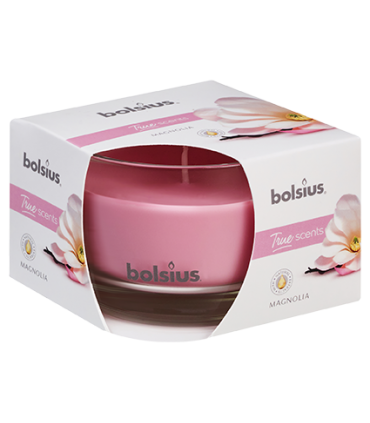 BOLSIUS ŚWIECA W SZKLE TRUE SCENTS MAGNOLIA 63/90