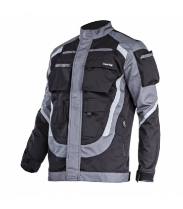 LAHTI BLUZA CZARNO-SZARA Z PASAMI ODBLASK. "M"