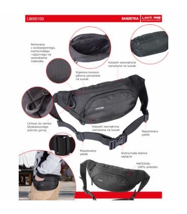 LAHTI SASZETKA CZARNA