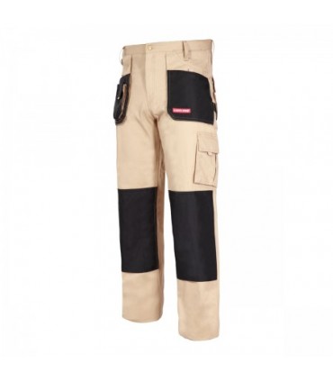 LAHTI SPODNIE BEŻOWE, 100% BAWEŁNA "2L (54)"