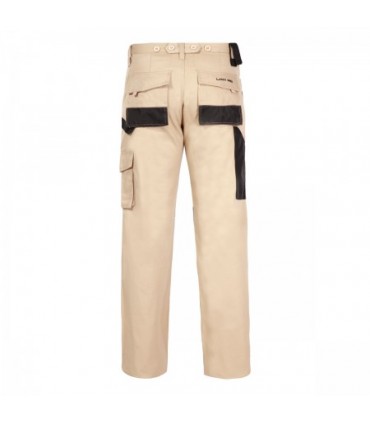 LAHTI SPODNIE BEŻOWE, 100% BAWEŁNA "2L (54)"