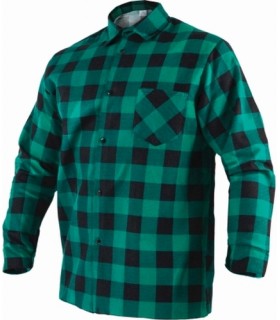 KOSZULA FLANELOWA ZIELONA "XXL" "STALCO" S-42047