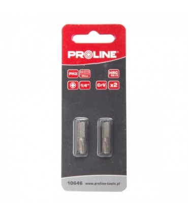 PROLINE KOŃCÓWKA 1/4" PH2 L=50MM 2SZT. S2