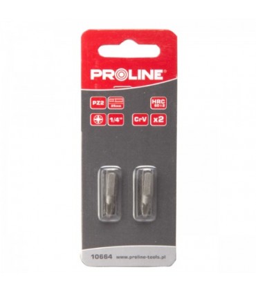 PROLINE KOŃCÓWKA 1/4" PZ2 L=50MM 2SZT. S2 