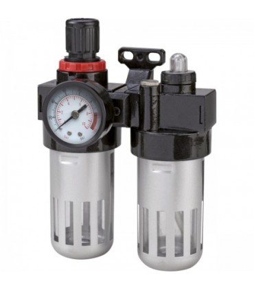 PROLINE REDUKTOR Z MANOMET. FILTR. I NAOLEJ. 1/4"