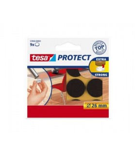 TESA PODKŁADKI FILCOWE FI=22mm, BRĄZ, 12szt.