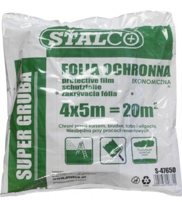 FOLIA MALARSKA SUPER GRUBA 900g LDPE, 4x5m S-47650