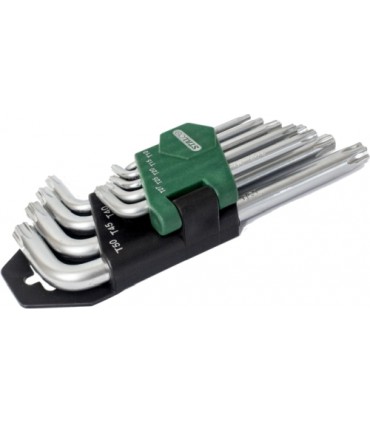 KLUCZE IMBUSY TORX KRÓTKIE T10-T50 9el.S-48317