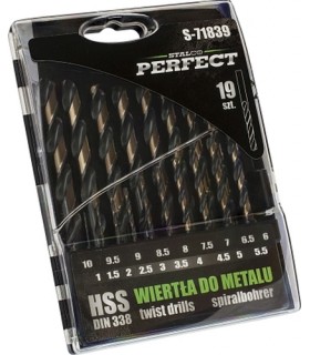 KOMPLET WIERTEŁ HSS METAL 19el. SP S-71839