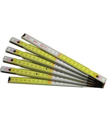 MIARA SKŁADANA BIAŁO-ŻÓŁTA 2m SP S-65402