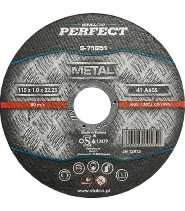 TARCZA METAL PŁASKA 125x1,6 PERFECT S-71659