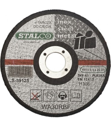 TARCZA METAL PŁASKA 125x1,0 S-59025