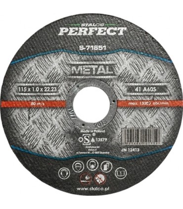 TARCZA METAL WYPUKŁA 125x3,2 PERFECT S-71677