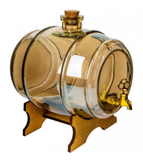 BIN - BUTELKA OZDOBNA ZDRÓWKO BURSZTYN. 5L