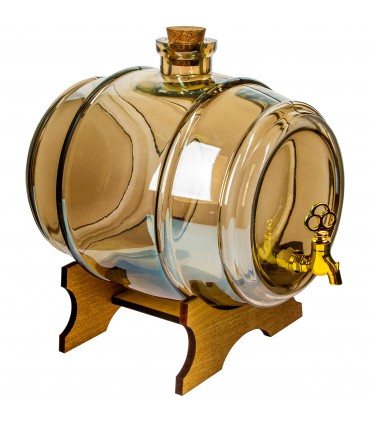 BIN - BUTELKA OZDOBNA ZDRÓWKO BURSZTYN. 5L