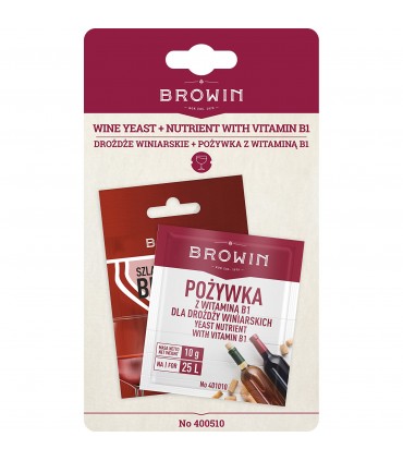 BIN - DROŻDZE 20ml + POŻYWKA WIT.B1 10g (win.czer)