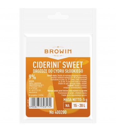 BIN - DROŻDŻE DO CYDRU PÓŁSŁOD.I SŁOD. 5g
