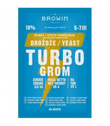 BIN DROŻDŻE GORZELNICZE Turbo Grom 5-7dni 85g