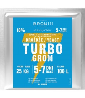 BIN DROŻDŻE GORZELNICZE Turbo Gro 5-7dni 100l 340g