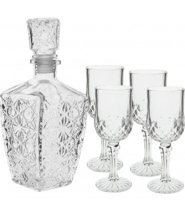 BIN - KOMPLET DO NALEWKI karafka + 4 kieliszki