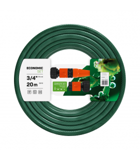 WĄŻ ECONOMIC + KOŃCÓWKI 3/4" 20M