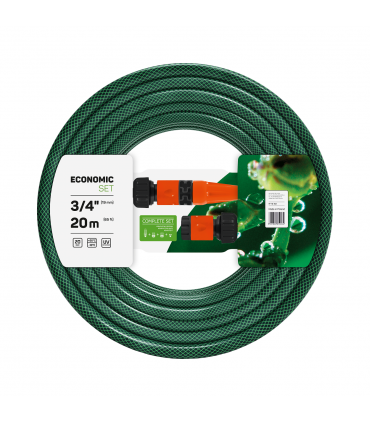 WĄŻ ECONOMIC + KOŃCÓWKI 3/4" 20M