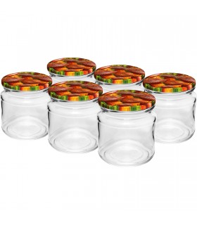 BIN SŁOIK 212ml 6szt + ZAKRĘTKA fi66 