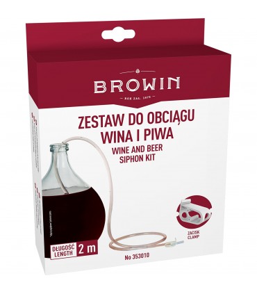 BIN WĘŻYK DO OBCIĄGU WINA Z ZACISKIEM